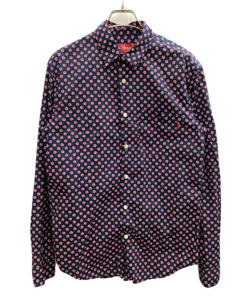 SUPREME（シュプリーム）Supreme (シュプリーム) 12AW Polka Dot Shirt ネイビー×レッド サイズ:SIZE Sの古着・服飾アイテム
