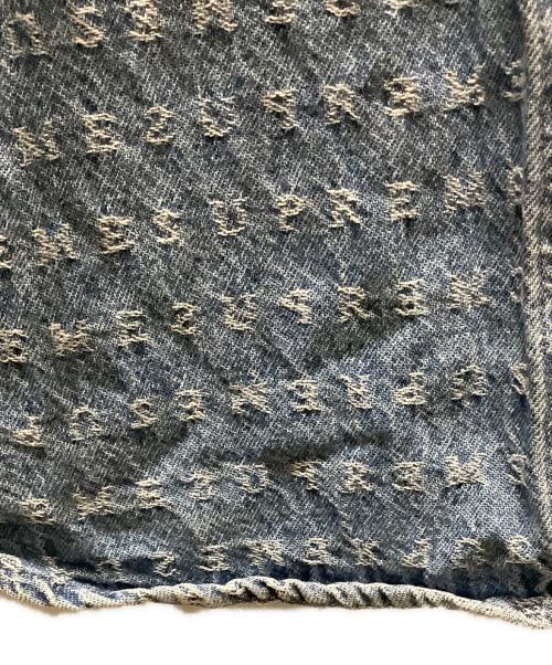 SUPREME（シュプリーム）SUPREME (シュプリーム) Warp Jacquard Logos Denim Shirt インディゴ サイズ:Mの古着・服飾アイテム