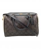 COACHコーチ）の古着「シグネチャー　F68100」｜ブラウン