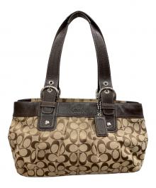COACH（コーチ）の古着「シグネチャー　ソーホー　F13742」｜ベージュ