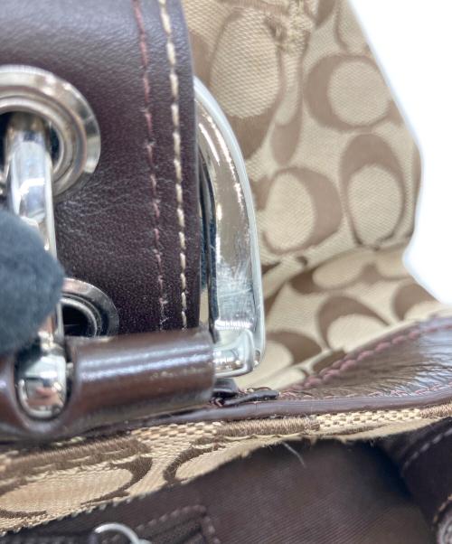 COACH（コーチ）COACH (コーチ) シグネチャー　ソーホー　F13742 ベージュの古着・服飾アイテム