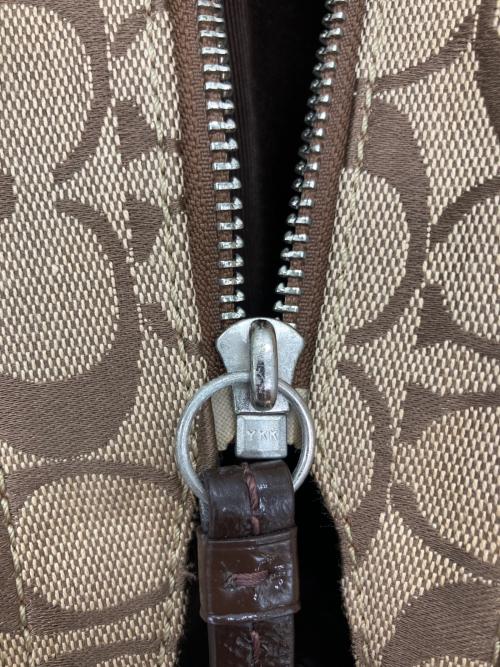 COACH（コーチ）COACH (コーチ) シグネチャー　ソーホー　F13742 ベージュの古着・服飾アイテム