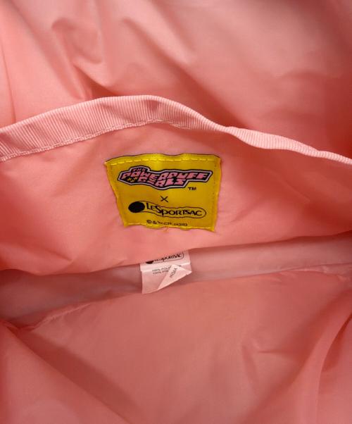 LeSportsac × THE POWERPUFF GIIRLS（レスポートサック）LeSportsac × THE POWERPUFF GIIRLS (レスポートサック) ハンドバッグ ピンクの古着・服飾アイテム
