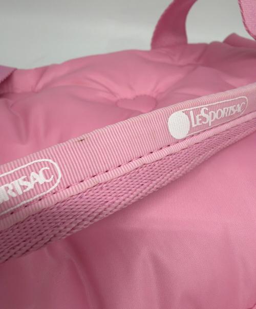 LeSportsac × THE POWERPUFF GIIRLS（レスポートサック）LeSportsac × THE POWERPUFF GIIRLS (レスポートサック) ハンドバッグ ピンクの古着・服飾アイテム