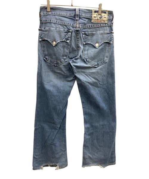 TRUE RELIGION（トゥルー レリジョン）TRUE RELIGION (トゥルー レリジョン) ダメージデニムパンツ インディゴ サイズ:SIZE 78.5cm (W31)の古着・服飾アイテム