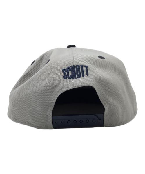 New Era（ニューエラ）New Era (ニューエラ) Schott (ショット) 9FIFTYスナップバックキャップ グレー 未使用品の古着・服飾アイテム