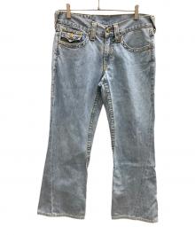 TRUE RELIGION（トゥルー レリジョン）の古着「デニムパンツ　	JOEY BIG T スワロフスキー 」｜インディゴ