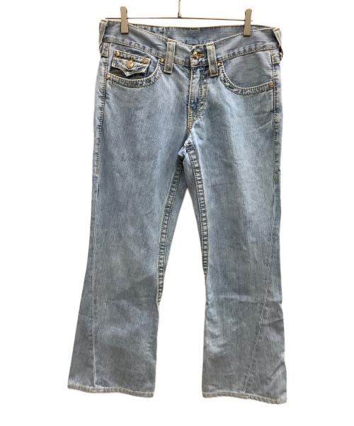 TRUE RELIGION（トゥルー レリジョン）TRUE RELIGION (トゥルー レリジョン) デニムパンツ　	JOEY BIG T スワロフスキー  インディゴ サイズ:SIZE 78.5cm (W31)の古着・服飾アイテム