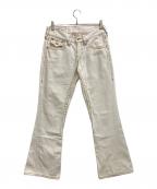 TRUE RELIGIONトゥルー レリジョン）の古着「デニムパンツ　TRUE RELIGION（トゥルー レリジョン）　JOEY BIG T」｜ホワイト