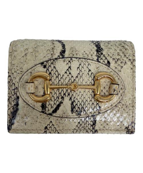 GUCCI（グッチ）GUCCI (グッチ) 2つ折り財布 ベージュの古着・服飾アイテム