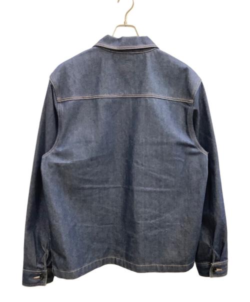 stussy（ステューシー）stussy (ステューシー) Denim Zip Up Work Shirt インディゴ サイズ:SIZE XLの古着・服飾アイテム
