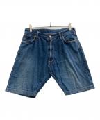 EVISUエヴィス）の古着「ハーフデニムパンツ　EVISU（エヴィス）　lot7001 日本製」｜インディゴ