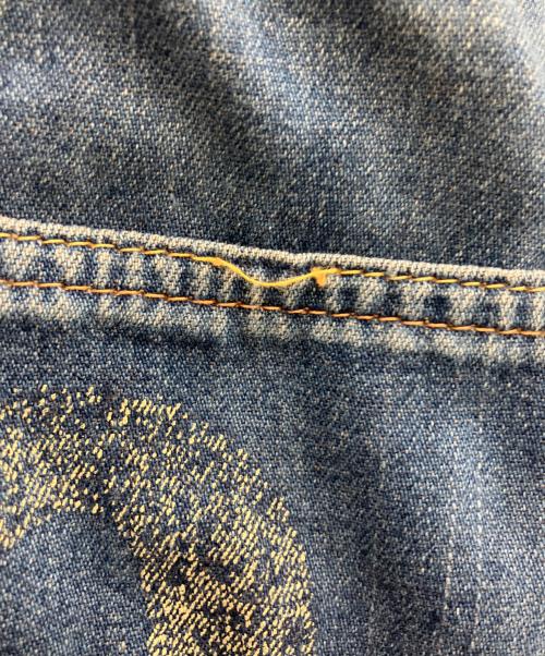 EVISU（エヴィス）EVISU (エヴィス) ハーフデニムパンツ　	EVISU（エヴィス）　lot7001 日本製 インディゴ サイズ:91cmの古着・服飾アイテム