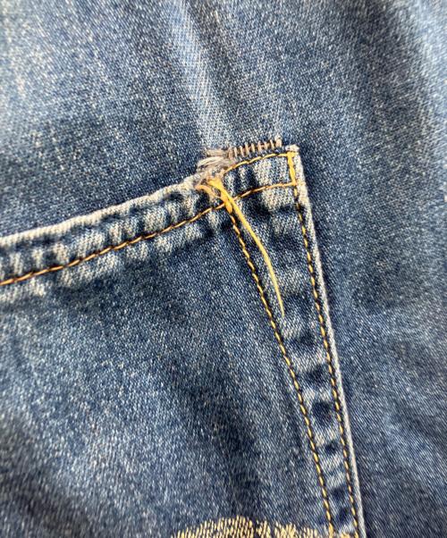 EVISU（エヴィス）EVISU (エヴィス) ハーフデニムパンツ　	EVISU（エヴィス）　lot7001 日本製 インディゴ サイズ:91cmの古着・服飾アイテム