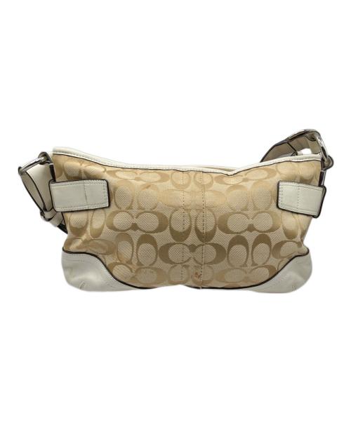 COACH（コーチ）COACH (コーチ) シグネチャー ショルダーバッグ ホワイトの古着・服飾アイテム