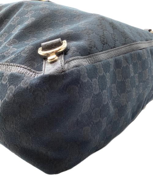 GUCCI（グッチ）GUCCI (グッチ) GGキャンバストート ブラックの古着・服飾アイテム