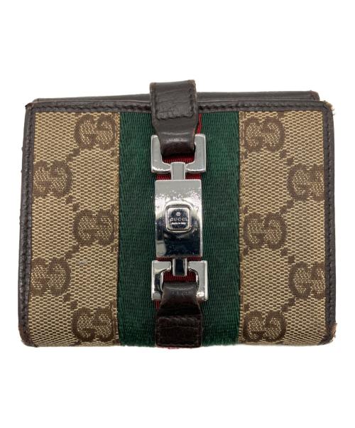 GUCCI（グッチ）GUCCI (グッチ) 2つ折り財布　	シェリーライン　ジャッキーの古着・服飾アイテム