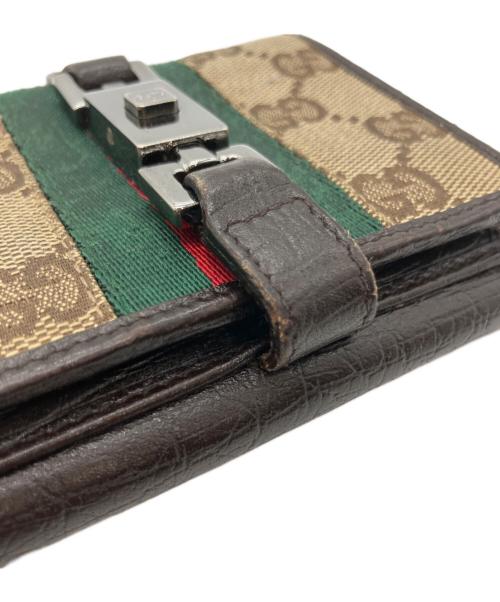 GUCCI（グッチ）GUCCI (グッチ) 2つ折り財布　	シェリーライン　ジャッキーの古着・服飾アイテム