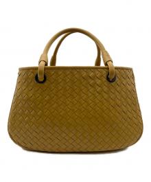 BOTTEGA VENETA（ボッテガベネタ）の古着「イントレチャート　サッチェル」｜イエロー