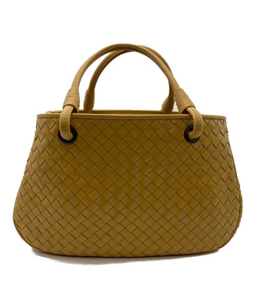 BOTTEGA VENETA（ボッテガベネタ）BOTTEGA VENETA (ボッテガベネタ) イントレチャート　サッチェル イエローの古着・服飾アイテム