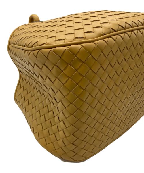 BOTTEGA VENETA（ボッテガベネタ）BOTTEGA VENETA (ボッテガベネタ) イントレチャート　サッチェル イエローの古着・服飾アイテム