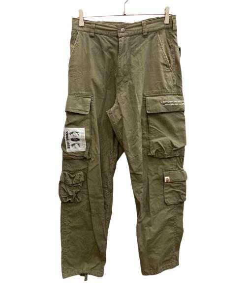 A BATHING APE（アベイシングエイプ）A BATHING APE (アベイシングエイプ) カーゴパンツ オリーブ サイズ:SIZE Mの古着・服飾アイテム
