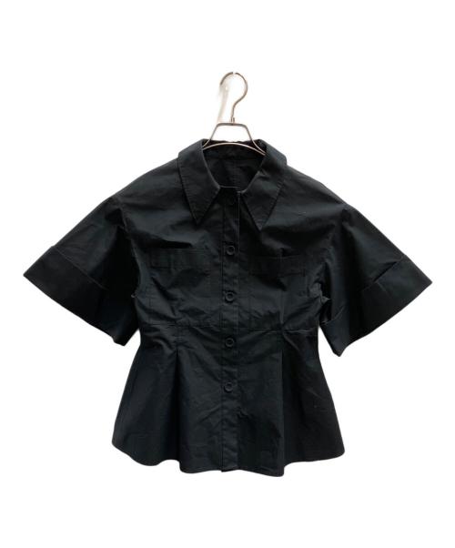 Adam et Rope（アダム エ ロペ）Adam et Rope (アダム エ ロペ) ワイドカフススリーブシャツ ブラック サイズ:SIZE Freeの古着・服飾アイテム