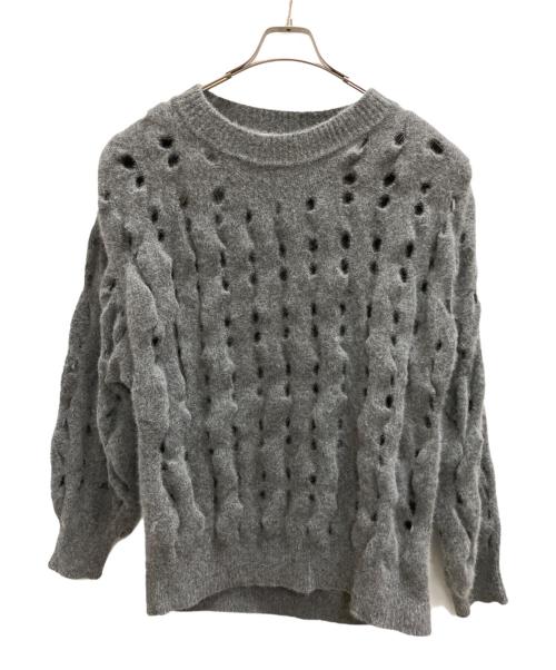 Adam et Rope（アダム エ ロペ）Adam et Rope (アダム エ ロペ) 厚手ニット グレー サイズ:SIZE Freeの古着・服飾アイテム