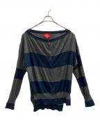 Vivienne Westwoodヴィヴィアンウエストウッド）の古着「ニットカーディガン　Vivienne Westwood RED LABEL」｜グレー
