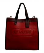 COACHコーチ）の古着「フィールド トート　C0775」｜レッド