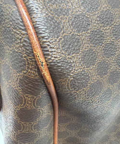 CELINE（セリーヌ）CELINE (セリーヌ) ミニボストンバッグ ブラウンの古着・服飾アイテム