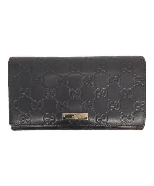 GUCCI（グッチ）GUCCI (グッチ) 長財布 ブラウンの古着・服飾アイテム