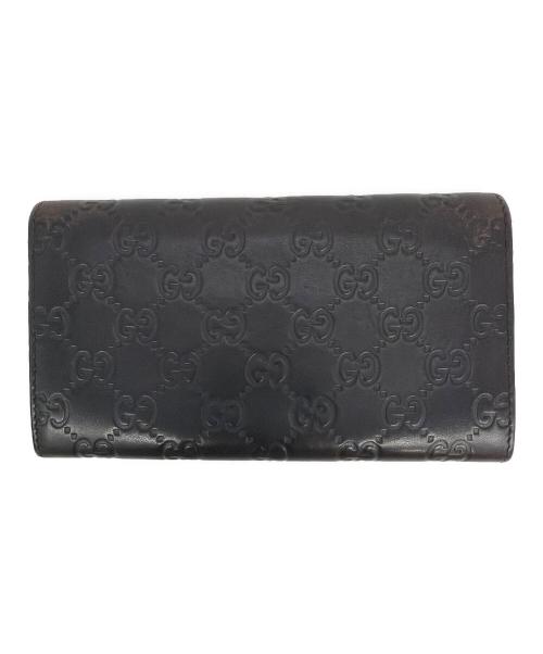 GUCCI（グッチ）GUCCI (グッチ) 長財布 ブラウンの古着・服飾アイテム