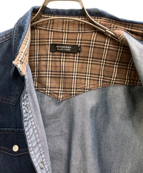 BURBERRY BLACK LABEL（バーバリーブラックレーベル）BURBERRY BLACK LABEL (バーバリーブラックレーベル) 長袖ダンガリーシャツ インディゴ サイズ:SIZE Mの古着・服飾アイテム