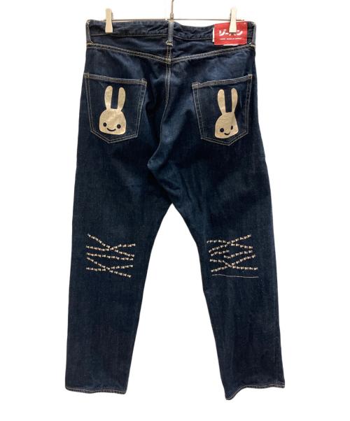 CUNE（キューン）CUNE (キューン) デニムパンツ　2連ウサギ ネイビー サイズ:SIZE 34の古着・服飾アイテム