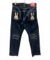 CUNE (キューン) デニムパンツ　2連ウサギ ネイビー サイズ:SIZE 34：13000円