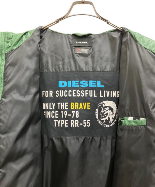DIESEL（ディーゼル）DIESEL (ディーゼル) ダウンジャケット　RR-55 W-GARRETT JACKET グリーン サイズ:SIZE XLの古着・服飾アイテム