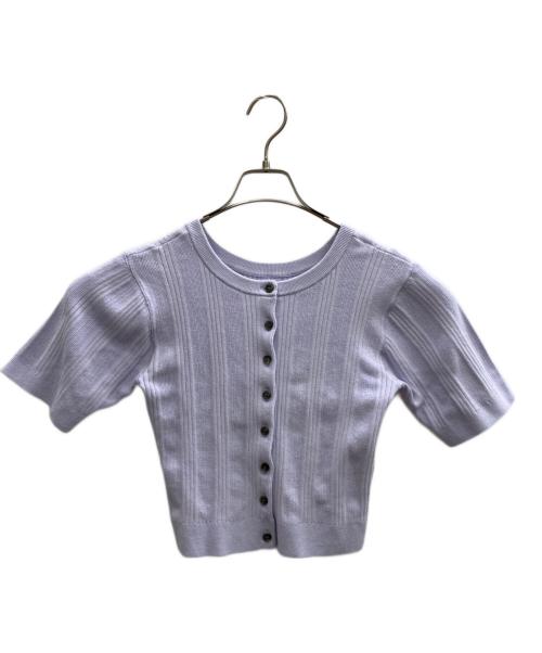 CLANE（クラネ）CLANE (クラネ) ニットカーディガン バイオレット サイズ:SIZE Mの古着・服飾アイテム