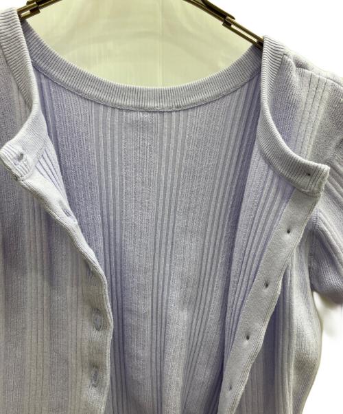 CLANE（クラネ）CLANE (クラネ) ニットカーディガン バイオレット サイズ:SIZE Mの古着・服飾アイテム