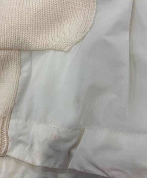 MONCLER（モンクレール）MONCLER (モンクレール) ジップアップジャケット　	ニット切り替えジャケット ホワイト サイズ:SIZE XSの古着・服飾アイテム