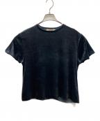 BACCAバッカ）の古着「ベロアジャージーTシャツ」｜ブルー