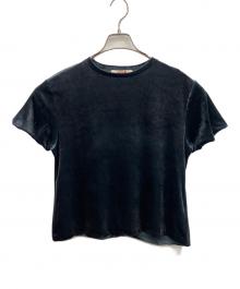 BACCA（バッカ）の古着「ベロアジャージーTシャツ」｜ブルー