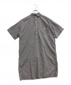 DANTONダントン）の古着「半袖ワンピース　DANTON　（ダントン）」｜ホワイト×ブラック