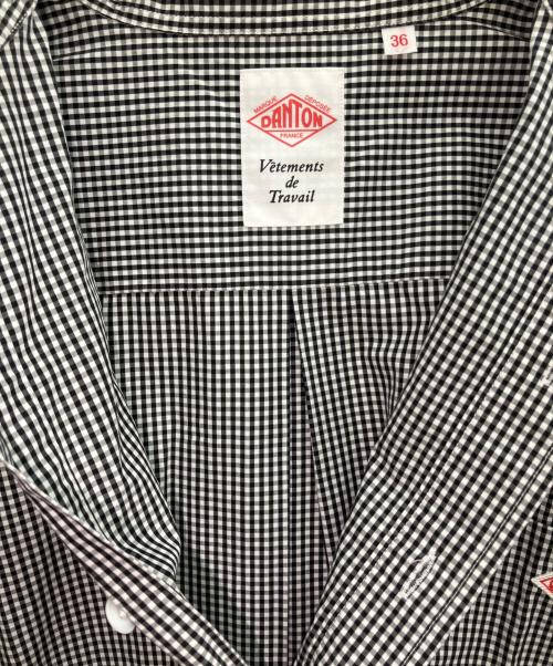 DANTON（ダントン）DANTON (ダントン) 半袖ワンピース　DANTON　（ダントン） ホワイト×ブラック サイズ:sの古着・服飾アイテム