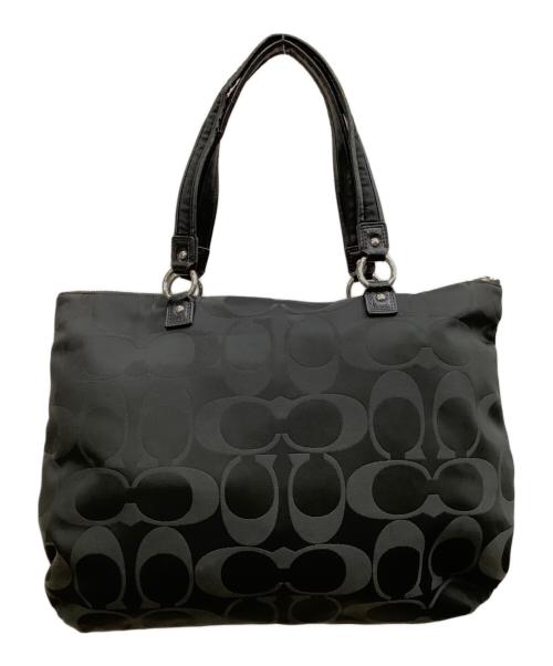 COACH（コーチ）COACH (コーチ) シグネチャー　F20026 ブラックの古着・服飾アイテム
