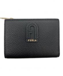 FURLA（フルラ）の古着「2つ折り財布　ダフネ」｜ブラック