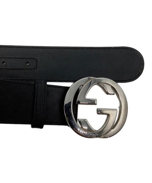 GUCCI（グッチ）GUCCI (グッチ) GG キャンバス ベルト インターロッキング  114876-214351-80-32の古着・服飾アイテム