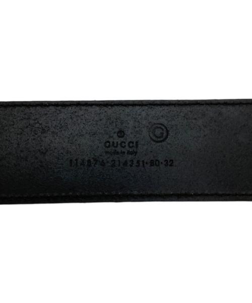GUCCI（グッチ）GUCCI (グッチ) GG キャンバス ベルト インターロッキング  114876-214351-80-32の古着・服飾アイテム