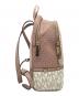 MICHAEL KORS (マイケルコース) MKシグネチャー リュックサック デイバッグ ロゴ総柄　0S0GEZB2V ピンク×ホワイト：12000円