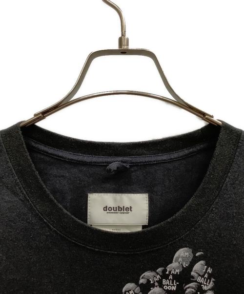 doublet（ダブレット）doublet (ダブレット) BALOON AIR T-SHIRT　23AW61ST07　doublet（ダブレット） ブラック サイズ:MEDIUMの古着・服飾アイテム